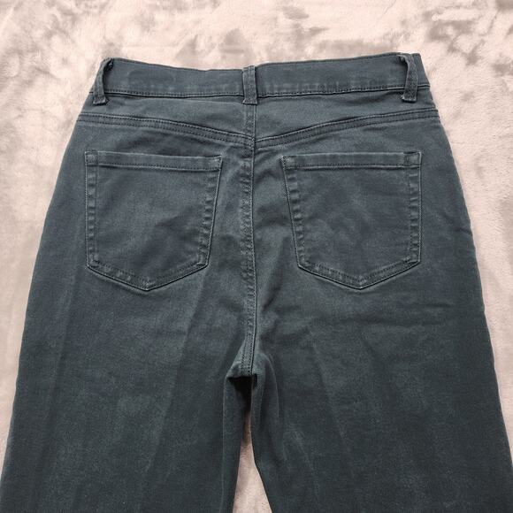 Gloria Vanderbilt Jeans Women 6 Green Amanda High Rise Tapered Leg Stretch Denim - Picture 5 of 15